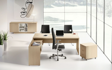 DELTA EVO - Wooden office drawer unit with castors by Las Mobili - view 3